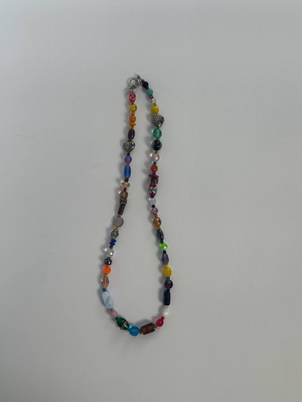 Handmade Colorful Beaded Necklace | Eclectic Artisan Glass Beads - Picture 2 of 9
